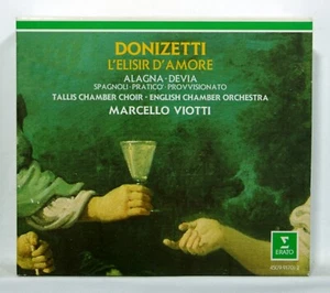 ROBERTO ALAGNA, MARCELLO VIOTTI - DONIZETTI L'Elisir d'Amore ERATO 2xCDs NM - Picture 1 of 2