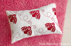 Lady Bettle Oblong Cushion Bedding Girls Lady Bird Rectangle Pillow Ladybettle - Picture 1 of 1
