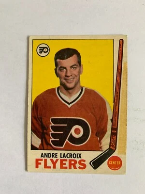 1969-70 O-Pee-Chee #98 Andre Lacroix - Philadelphia Flyers (inv.1) - Image 1 of 2