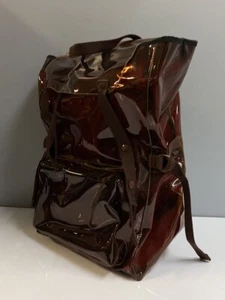 EASTPAK × RAF SIMONS Mochila PVC Bolso Marrón Rojo de Japón - Imagen 1 de 5