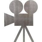 Movie Camera Steel Cut Out Metal Art Decoration