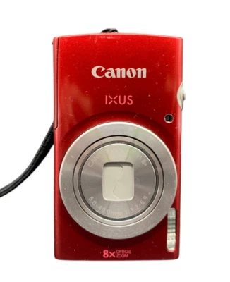 Canon IXUS 185 20 MP 8x Zoom Digital Compact Camera Set Rot Y2K Digicam - Bild 1 von 4