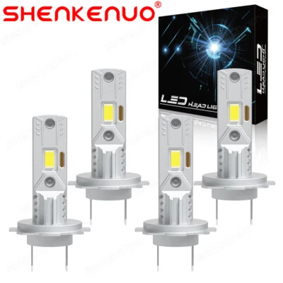 For BMW 328i xDrive 2009-2016 High Low Beam White Combo 4*H7 LED Headlight Bulbs - Image 1 of 4