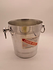 G H Mumm & Co Cordon Rouge Champagne Brut Aluminum Ice Bucket Reims France - Picture 1 of 8
