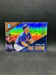 Tarjeta Bowman 2019 cromada lista para el espectáculo New York Mets Pete Alonso #RFTS-11 - Imagen 1 de 2