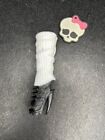 Monster High Ghoul Sports Clawdeen Wolf Doll Black White Boot Shoe L1 Left Vgc