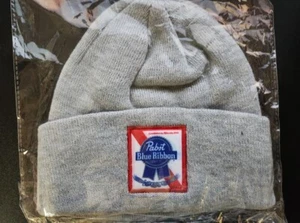 Pabst blaues Band BEANIE Touque grau NEU ungetragen alter Bestand im Paket PBR - Bild 1 von 4