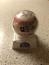 1996 Colorado Rockies MLB Replica Team Signed Baseball w/Stand - MIB