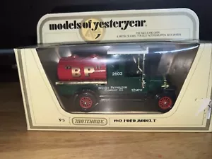 MATCHBOX MODELS OF YESTERYEAR 1:35 SCALE 1912 MODEL T FORD TANKER - BP - Y-3 - Foto 1 di 2