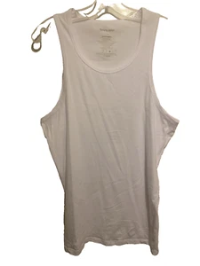 Tommy John Men's White Cotton Basics Tank Top Sleeveless Size Large NWOT - Picture 1 of 4