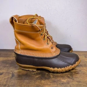 LL Bean Vintage Duck Rubber Rain Boots Shoes Men's Size 7 - Picture 1 of 10