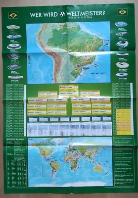 Poster und CD Fußball-Weltmeisterschaft 2014 in Brasilien - Bild 1 von 4