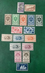 FRENCH COLONIES 17 Mint stamps from the 1940s. Country details in description. - Picture 1 of 8