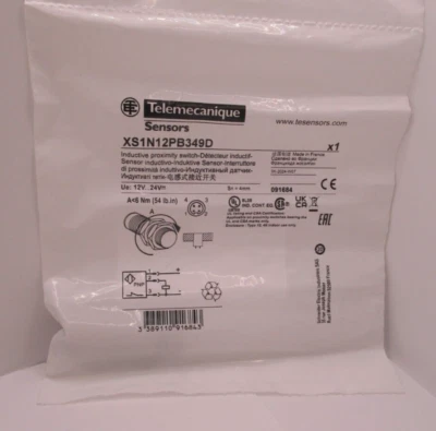 XS1N12PB349D Original Genuine Telemecanique Inductive sensor FAST SHIPPING - Image 1 of 4