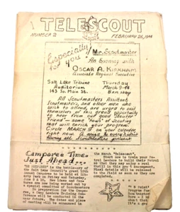 The TeleScout - 26. Februar 1944, Pfadfindermeister Newsmag #2 Salt Lake Council - Bild 1 von 5