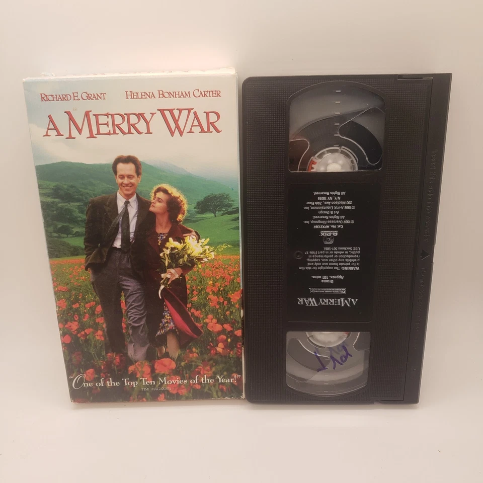 A Merry War (VHS 1999) Richard E. Grant, Helena Bonham Carter, Wickedly Clever - Image 1 of 1