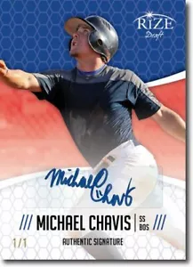 MICHAEL CHAVIS 2014 Rize Rookie Autograph BLUE BLANK BACK Auto RC 1/1 - Picture 1 of 2