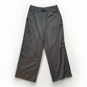 GAP Gr. M Relaxed Kordelzug High Rise Straight Pull On schwarz Canvas Hose - Bild 1 von 6