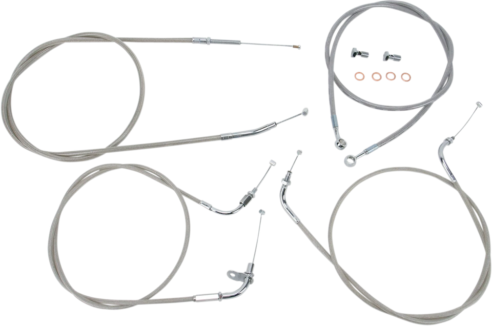 Baron BA-8015KT-16 Stainless Cable and Line Kit 98-15  XVS 650 V-Star Classic — 第 1/1 张图片