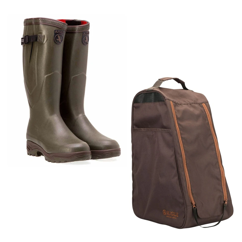 Botas Wellington Aigle Parcours 2 ISO aisladas con bolsa Aigle Boot Foto 1 de 1