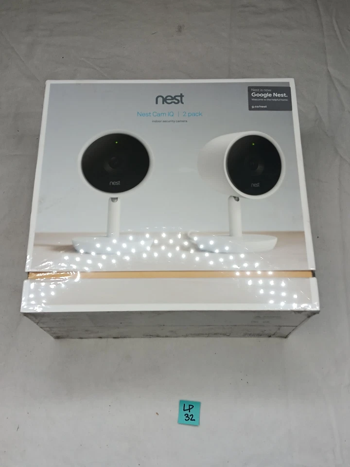 Nest Cam IQ Indoor Security Camera 2-Pack | 1080p HDR Wi‑Fi | White | NC3200US - Image 1 of 4