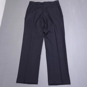 Zanella Anzughose Herren 34x34 schwarz Wolle Slacks Hose Todd Rollsaum Italy - Bild 1 von 13