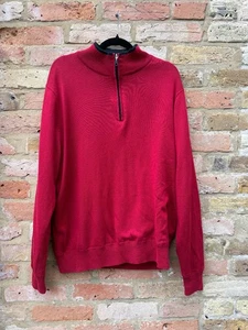 Cutter & Buck 1/4 Jumper Mens Red Large - Picture 1 of 9