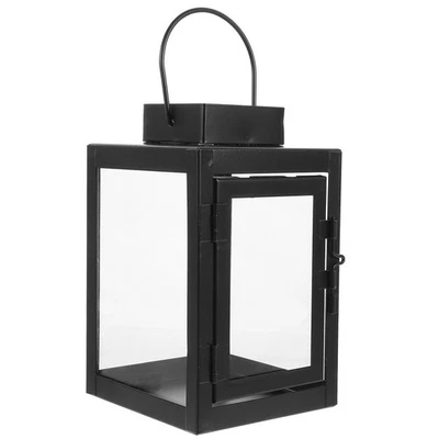 Desktop Candle Lantern Decor Hanging Candle Holder Delicate Iron Lantern - Image 1 of 4