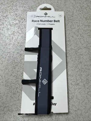 Ronhill Race Number Laufgürtel schwarz verstellbar Herren Damen