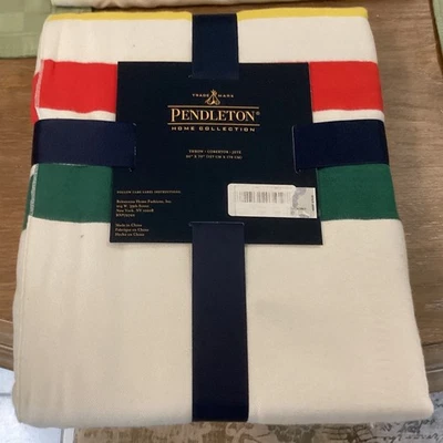 Pendleton Soft Plush Throw 50" x 70" Colorful Stripes NWT - Image 1 of 4