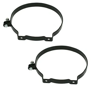 8" Black Fuel Tank Straps, Pair – VW Dune Buggy Baja Bug - Picture 1 of 2
