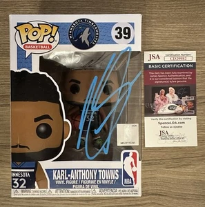 Karl Anthony Towns Autographed Signed Funko Pop JSA COA #39 NBA Timberwolves KAT - Picture 1 of 6