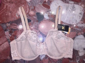 Wacoal The Insider Beige Spitze UW T-Shirt BH Damen 34C Neu mit Etikett - Bild 1 von 6