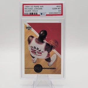 Michael Jordan 1994 Upper Deck Rare Air #60 Silver Set GGC GEM MINT 10! Low Pop! - Picture 1 of 2