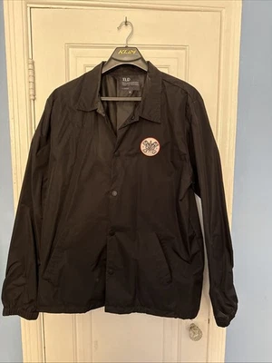 Chaqueta cortavientos Troy Lee Designs para hombre XL negra resistente al agua botón a presión Foto 1 de 4