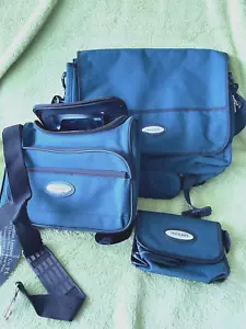 New With Tags Australian Luggage Co 3 Pc Backpack Purse Cosmetic Bag Green - Picture 1 of 10