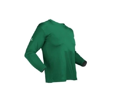 Easton Spirit Long Sleeve Green Baseball Jersey Many Sizes Bio-Dri UV Protection
