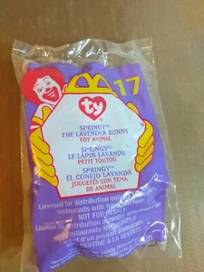 Springy the Lavender Bunny #17 Ty Teenie Beanie Baby McDonald's 2000 SELLADO - Imagen 1 de 2
