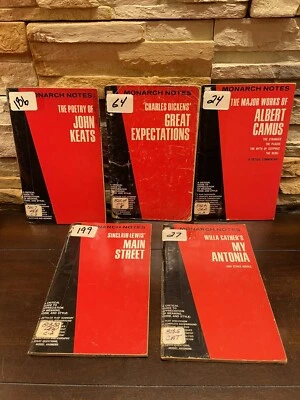 Lot of 5 Monarch Notes- 1964 - 1965 - Image 1 of 4