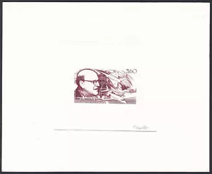 France Sc2087 Plane, Aviation Aircraft Designer Marcel Dassault Signed Die Proof - Picture 1 of 1