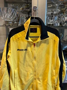 Bruce Lee x “the Claw” Iconic Yellow Track Suit Jacket size L - Picture 1 of 4