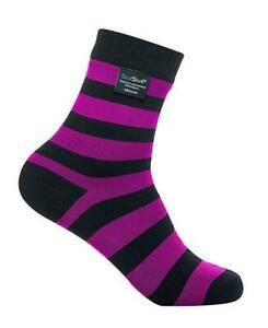 Dexshell Women's Bamboo Waterproof & Breathable Socks Black/Pink Large Size 9-11