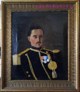 HST - PORTRAIT D'UN LIEUTENANT D'ARTILLERIE NAPOLEON III - ITALIE CRIMEE - Picture 1 of 5