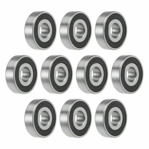6100-2RS Deep Groove Ball Bearing 10x28x8mm Double Sealed Chrome Steel P0 10pcs - Picture 1 of 5