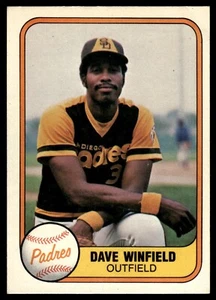 1981 Fleer #484 Dave Winfield - Picture 1 of 2