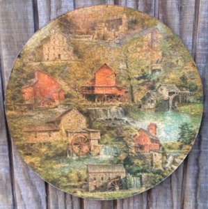 Springbok Grist Mills Finished & Custom Framed 20¼" Vintage 1972 Jigsaw Puzzle - Picture 1 of 11