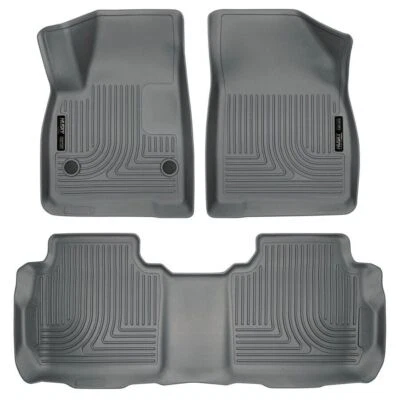 Forros de piso Husky Liners 99142 WeatherBeater delanteros y traseros de 3 piezas para Acadia Foto 1 de 4