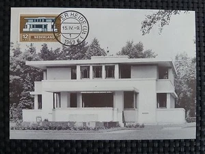 NETHERLANDS MK 1969 ARCHITECTURE BAUHAUS MAXIMUM CARD MAXIMUMKARTE MC CM c3726 - Picture 1 of 2