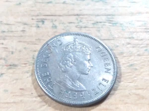 World Coin, Malaya & British Borneo, 20 Cents, 1961, Circulated+ Free Bonus Coin - Picture 1 of 2