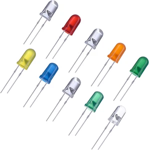 EBOOT 100 Pezzi Diodi Emettitori di Luce LED Trasparente Lampadina Lampada LED, 5 Mm (Multicolore) - Foto 1 di 12